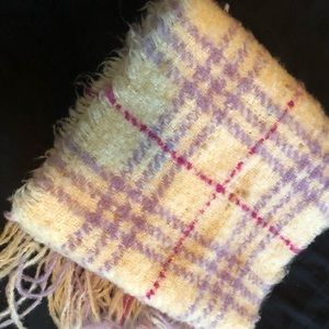 Burberry scarf Cream, purple, beige and hot pink